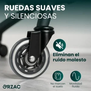 Ruedas 7,5 cm vástago 10x22mm y 11x22mm