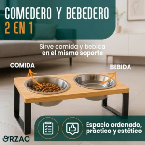 Comedero Elevado para Gatos