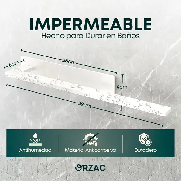 Toallero Rectangular 39_3 cm - Blanco -- Alburnus-Shop (2)