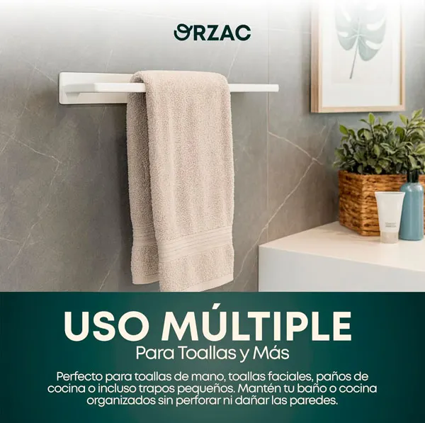 Toallero Rectangular 39_3 cm - Blanco -- Alburnus-Shop (5)