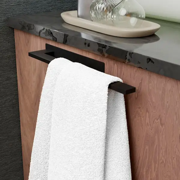 Toallero Rectangular 39_3 cm - Negro -- Alburnus-Shop (1)