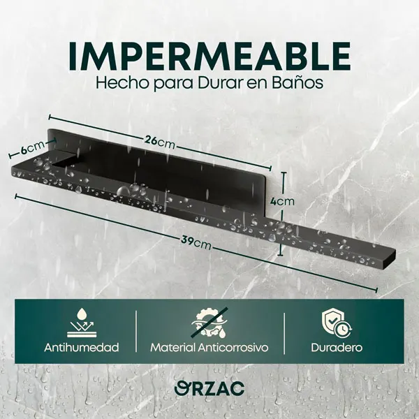 Toallero Rectangular 39_3 cm - Negro -- Alburnus-Shop (3)