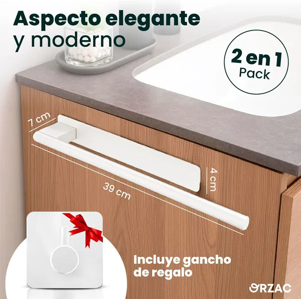 Toallero Redondo 39 cm Blanco--Alburnus-Shop (6)