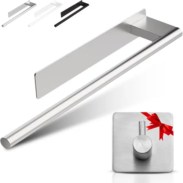 Toallero Redondo 39 cm Plata -- Alburnus-Shop (1)